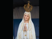 Oct. 13, 2017: Statue of Our Lady of Fatima at the Via Conciliazione in Rome, Italy on the 100th anniversary of the Marian apparition.